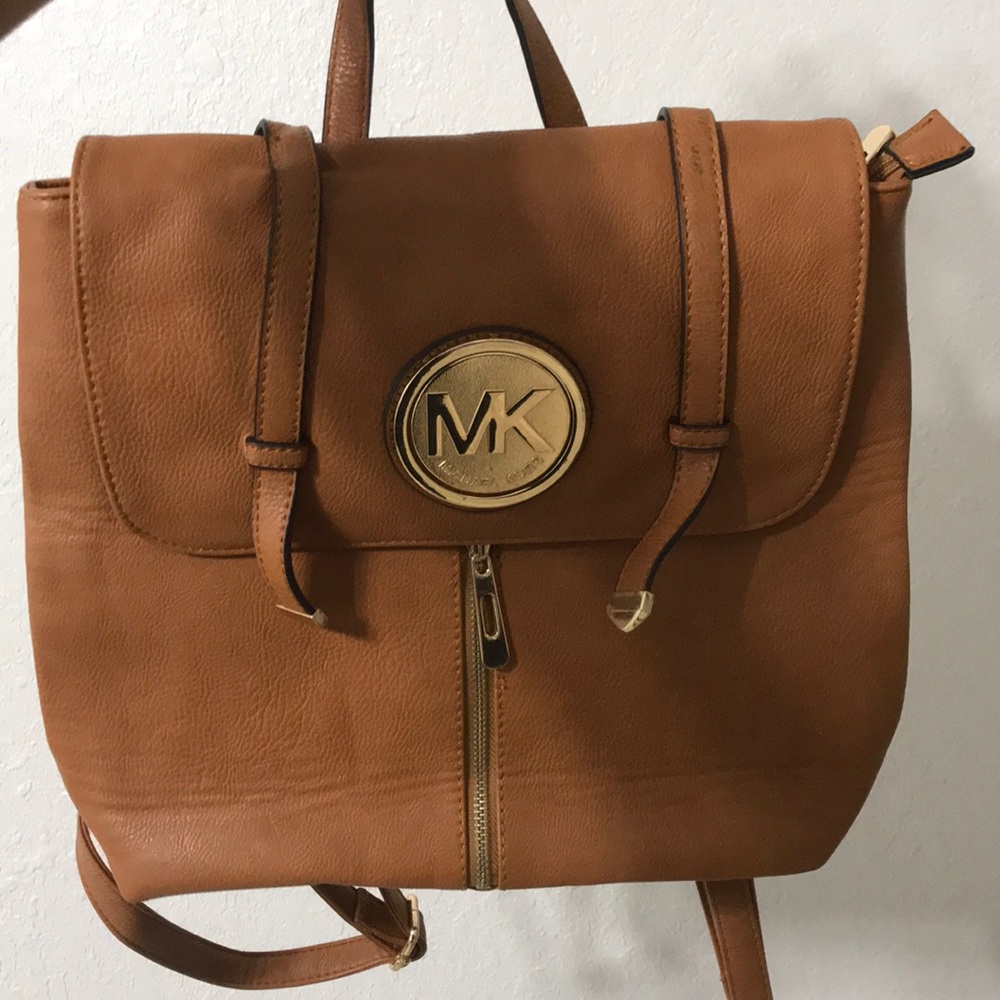 Michael kora brown back bag purse